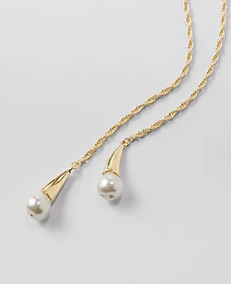 Ann Taylor Pearlized Triple Necklace sold by Ann Taylor product image thumbnail 2
