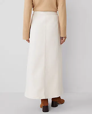 Ann Taylor Petite Weekend Collection Denim Wrap Maxi Skirt sold by Ann Taylor product image thumbnail 3