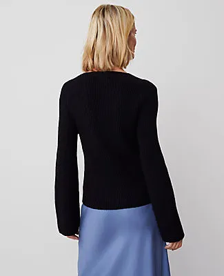 Ann Taylor Ribbed Scoop Neck Sweater sold by Ann Taylor product image thumbnail 3