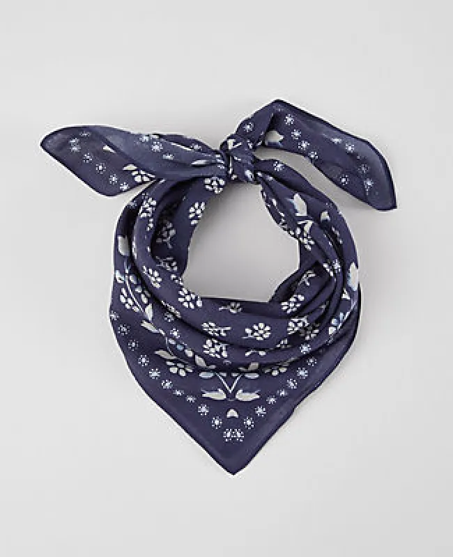 Ann Taylor Weekend Collection Petaled Square Scarf sold by Ann Taylor