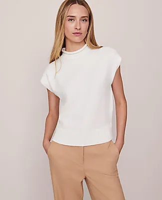 Ann Taylor Roll Neck Sweater Vest sold by Ann Taylor