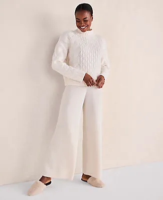 Ann Taylor Haven Well Within Cashmere Rib Knit Wide Leg Pants sold by Ann Taylor product image thumbnail 2