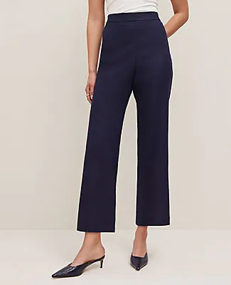 Ann Taylor The Petite Flare Ankle Pant in Linen Blend sold by Ann Taylor product image thumbnail 2