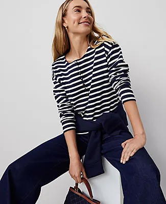 Ann Taylor Petite Cotton Henley sold by Ann Taylor product image thumbnail 3