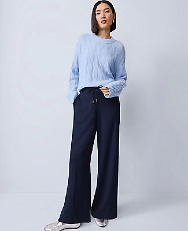 Ann Taylor Wide-Leg Jogger Pant sold by Ann Taylor