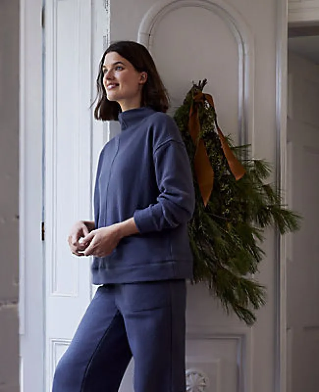 Ann Taylor Haven Well Within Comfort Fleece Funnel Neck Pullover sold by Ann Taylor