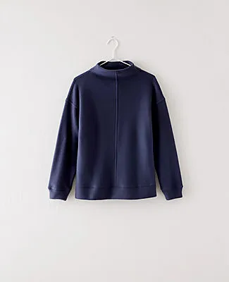 Ann Taylor Haven Well Within Comfort Fleece Funnel Neck Pullover sold by Ann Taylor product image thumbnail 4