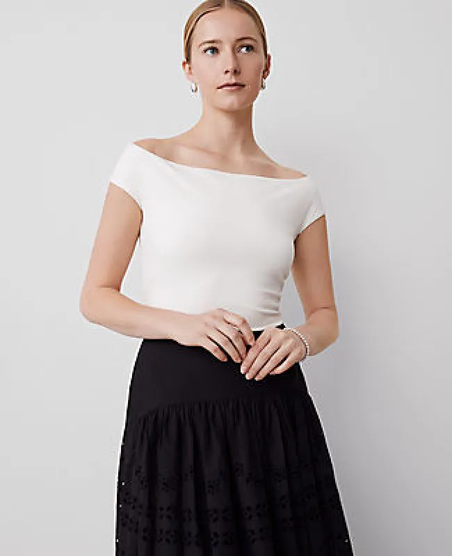 Ann Taylor Off-The-Shoulder Top sold by Ann Taylor