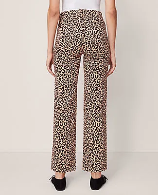 Ann Taylor Weekend Collection High Rise Corduroy Pant in Animal Print sold by Ann Taylor product image thumbnail 4
