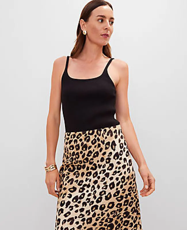 Ann Taylor Petite Ribbed Scoop Neck Tank Top sold by Ann Taylor