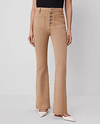 Ann Taylor The Patch Pocket Flare Jean sold by Ann Taylor product image thumbnail 2