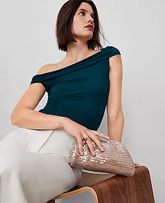 Ann Taylor Asymmetric One-Shoulder Top sold by Ann Taylor product image thumbnail 3