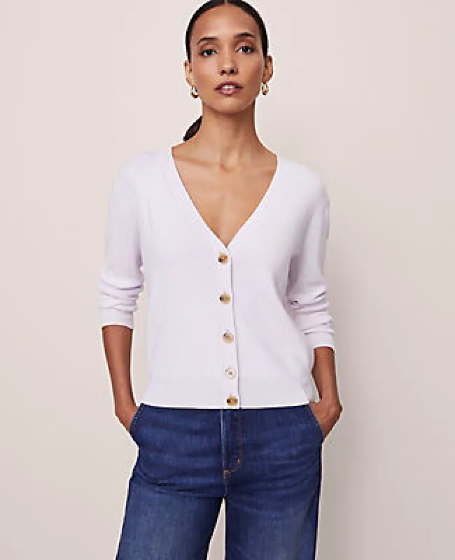 Ann Taylor Ribbed Wedge Cardigan sold by Ann Taylor