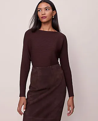 Ann Taylor Ribbed Boatneck Sweater sold by Ann Taylor
