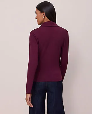 Ann Taylor Petite Shawl Collar Wrap Top sold by Ann Taylor product image thumbnail 2