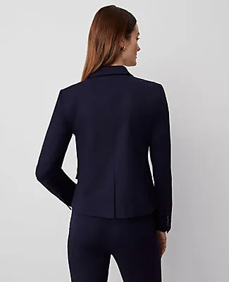 Ann Taylor The One-Button Blazer in Stretch Cotton sold by Ann Taylor product image thumbnail 2