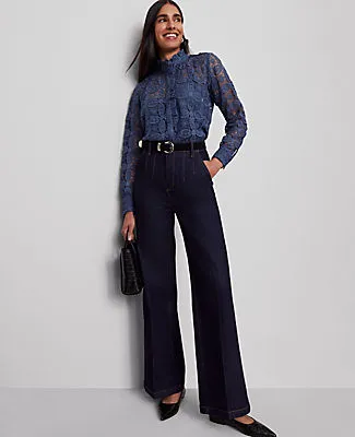 Ann Taylor Petite Ruffle Collar Lace Blouse sold by Ann Taylor product image thumbnail 4