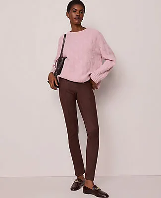 Ann Taylor The Petite Polished Legging in Faux Suede sold by Ann Taylor product image thumbnail 4