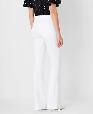 Ann Taylor Mid Rise Boot Jeans in White sold by Ann Taylor product image thumbnail 2