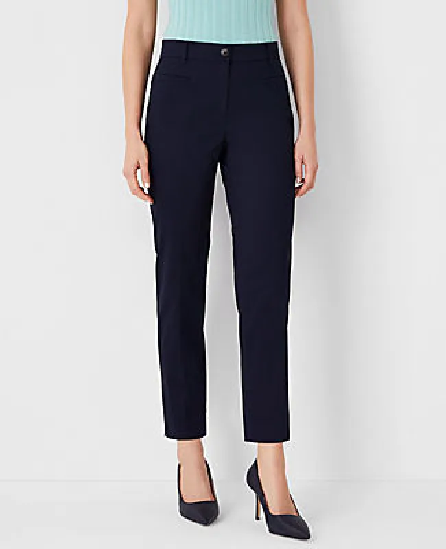 Ann Taylor The Petite Cotton Crop Pant - Curvy Fit sold by Ann Taylor