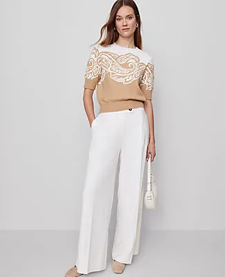 Ann Taylor The Petite Modern Wide-Leg Trouser sold by Ann Taylor