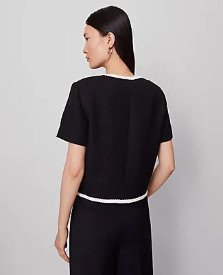 Ann Taylor Petite Tweed Trim Jacket sold by Ann Taylor product image thumbnail 2