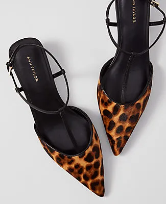 Ann Taylor Haircalf T-Strap Kitten Heel Pumps sold by Ann Taylor product image thumbnail 2