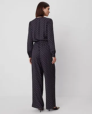 Ann Taylor Dotted Wrap Jumpsuit sold by Ann Taylor product image thumbnail 2