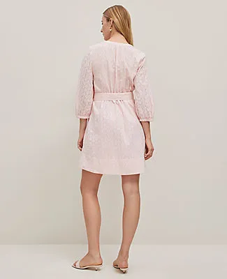 Ann Taylor Eyelet Belted Split Neck Dress sold by Ann Taylor product image thumbnail 2