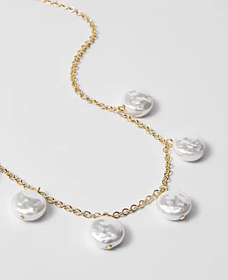 Ann Taylor Pearlized Statement Necklace sold by Ann Taylor product image thumbnail 2