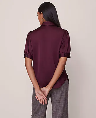 Ann Taylor Satin Button Down Blouse sold by Ann Taylor product image thumbnail 2