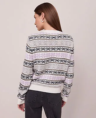 Ann Taylor Petite Weekend Collection Relaxed Fair Isle Sweater sold by Ann Taylor product image thumbnail 3