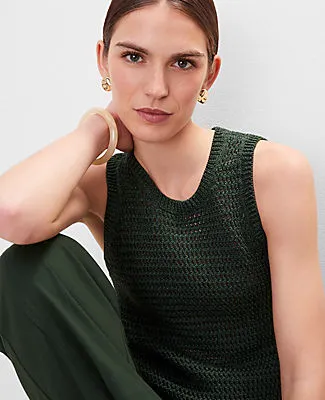 Ann Taylor Open Stitch Sweater Shell Top sold by Ann Taylor product image thumbnail 3