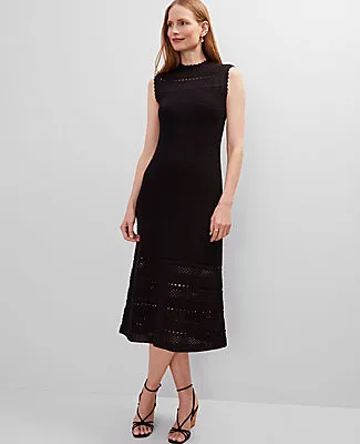 Ann Taylor Crochet Midi Dress sold by Ann Taylor