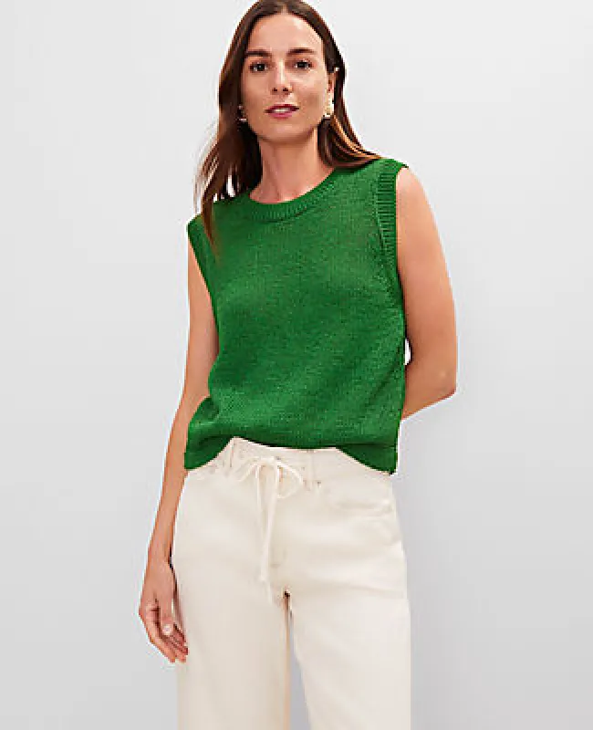 Ann Taylor Crew Neck Sweater Shell Top sold by Ann Taylor