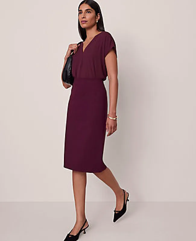 Ann Taylor Petite Ponte Pencil Skirt sold by Ann Taylor