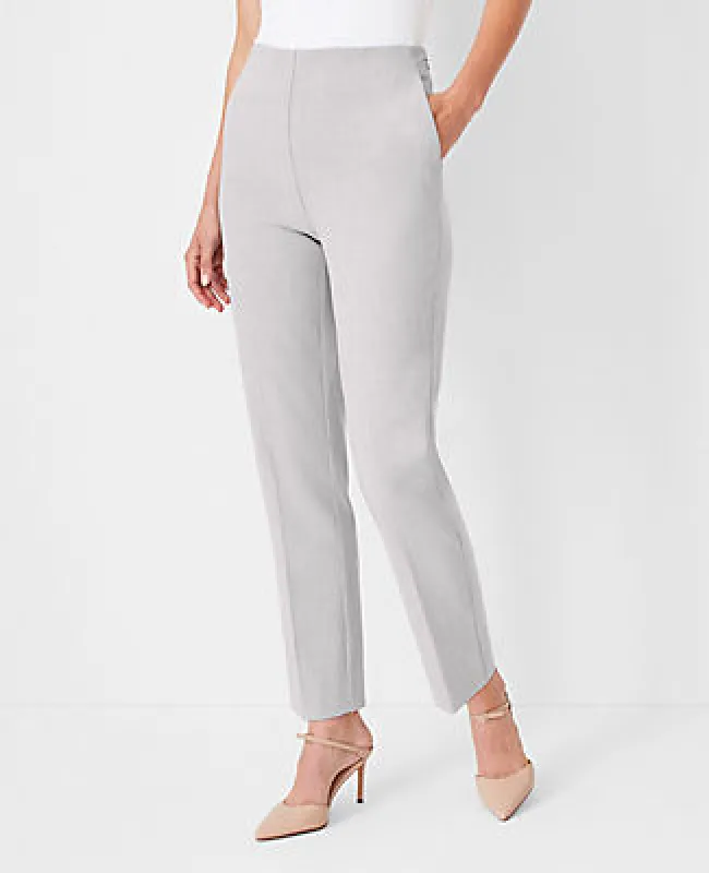 Ann Taylor The High Rise Side Zip Ankle Pant in Bi-Stretch sold by Ann Taylor