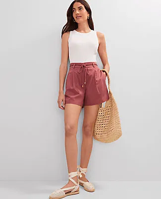 Ann Taylor Weekend Collection Belted Short sold by Ann Taylor product image thumbnail 3