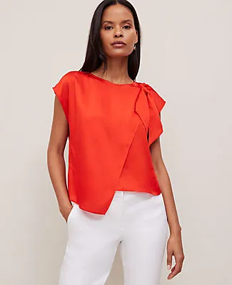 Ann Taylor Asymmetric Tie Top sold by Ann Taylor