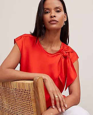 Ann Taylor Asymmetric Tie Top sold by Ann Taylor product image thumbnail 3