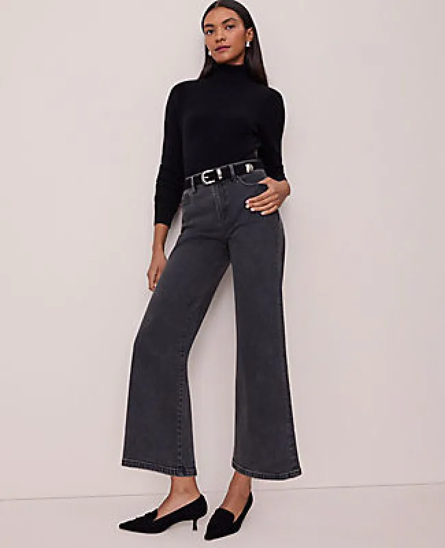 Ann Taylor The Petite The Wide-Leg Crop Jean sold by Ann Taylor