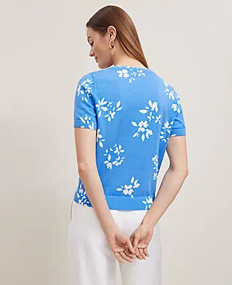Ann Taylor Floral Sweater Tee sold by Ann Taylor product image thumbnail 2