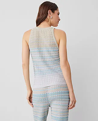 Ann Taylor Petite Shimmer Ombré Sweater Shell Top sold by Ann Taylor product image thumbnail 2