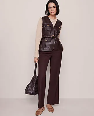 Ann Taylor Belted Faux Leather Vest sold by Ann Taylor product image thumbnail 5