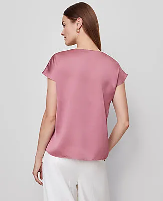 Ann Taylor Satin Cowl Neck Top sold by Ann Taylor product image thumbnail 2