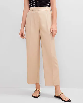 Ann Taylor The Petite Relaxed Ankle Pant in Linen Blend sold by Ann Taylor product image thumbnail 2