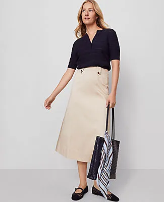 Ann Taylor Petite Weekend Collection Full Midi Skirt sold by Ann Taylor product image thumbnail 5