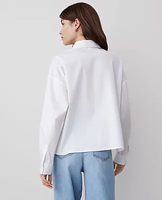 Ann Taylor Weekend Collection Cropped Shirt sold by Ann Taylor product image thumbnail 2