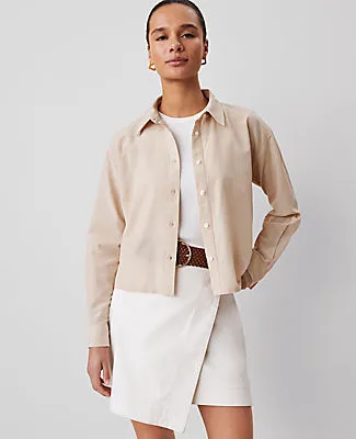 Ann Taylor Weekend Collection Drop Shoulder Shirt sold by Ann Taylor