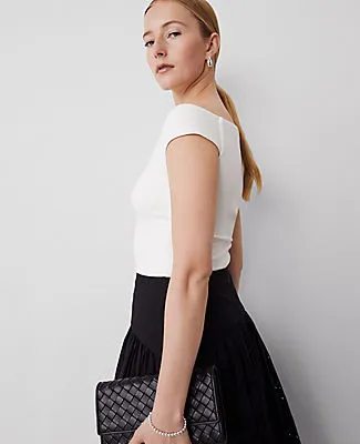 Ann Taylor Petite Off-The-Shoulder Top sold by Ann Taylor product image thumbnail 3